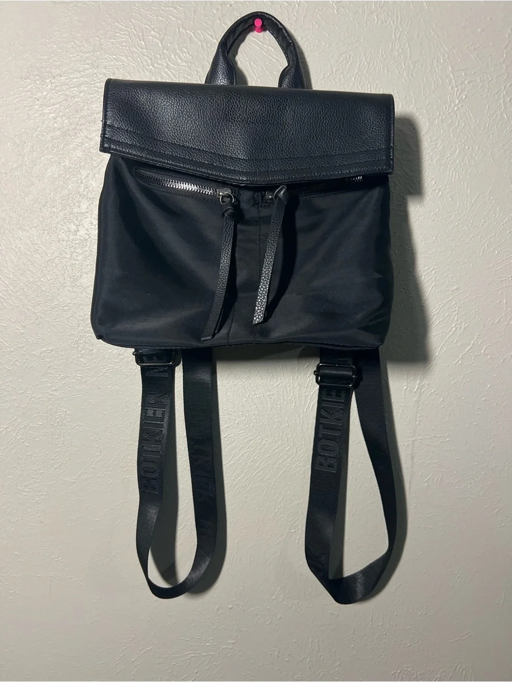 Black Botkier Mini Trigger Backpack - Adjustable Straps